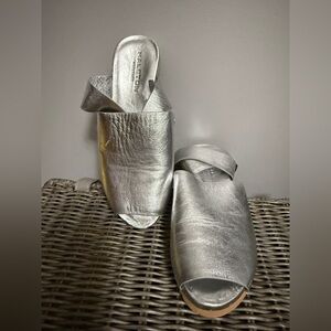 Halston Heritage Silver Sandals